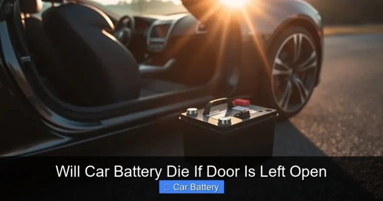 Will Car Battery Die If Door Is Left Open