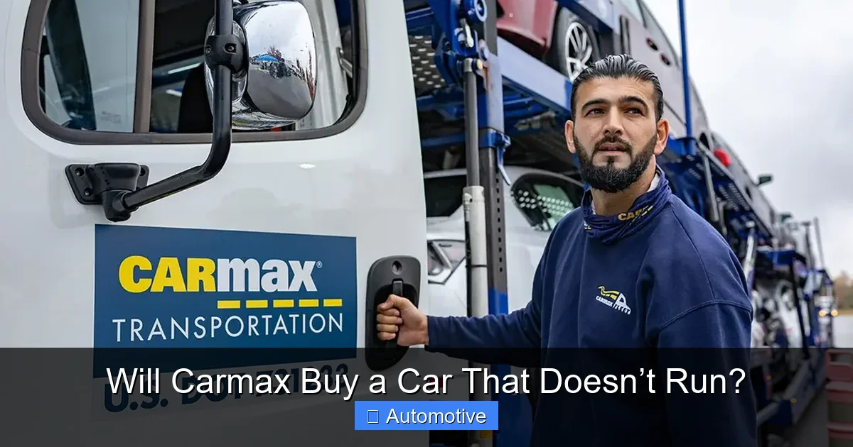 Will Carmax Buy a Car That Doesn’t Run?