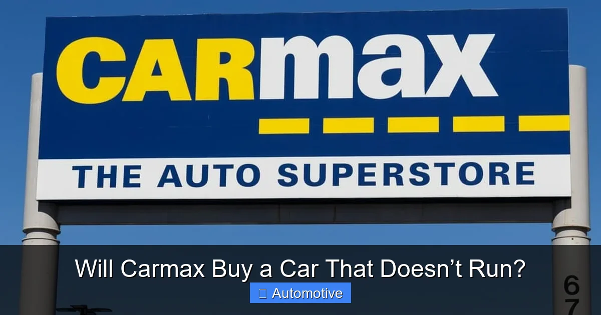 Will Carmax Buy a Car That Doesn’t Run?