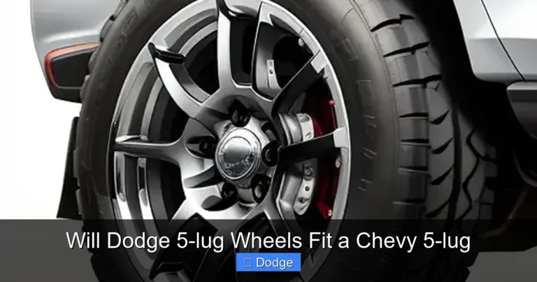 Will Dodge 5-lug Wheels Fit a Chevy 5-lug