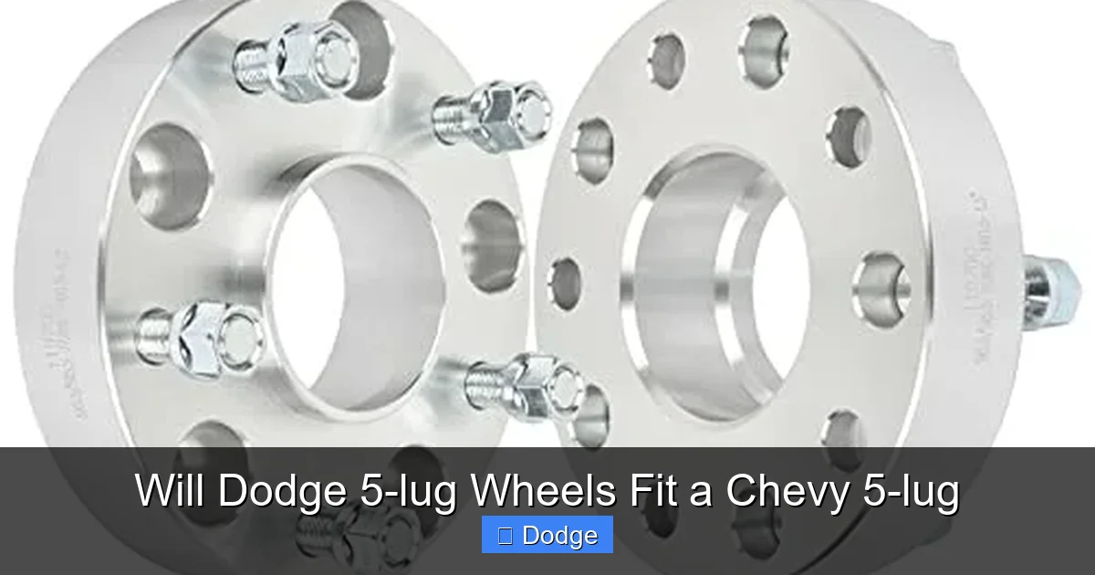 Will Dodge 5-lug Wheels Fit a Chevy 5-lug