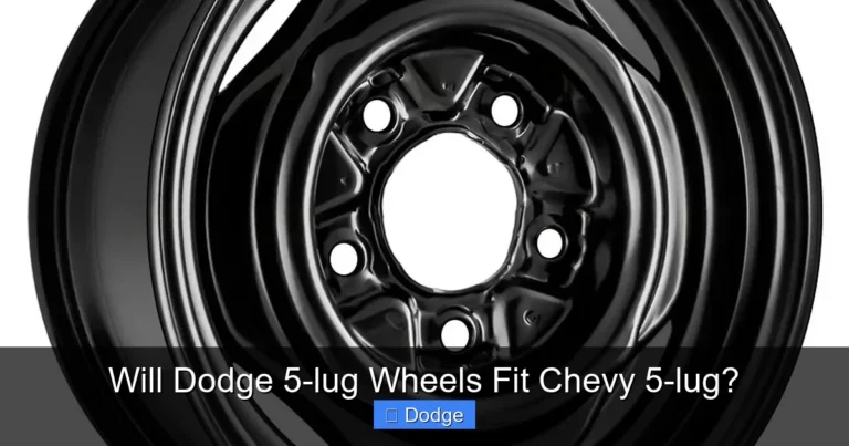 Will Dodge 5-lug Wheels Fit Chevy 5-lug?