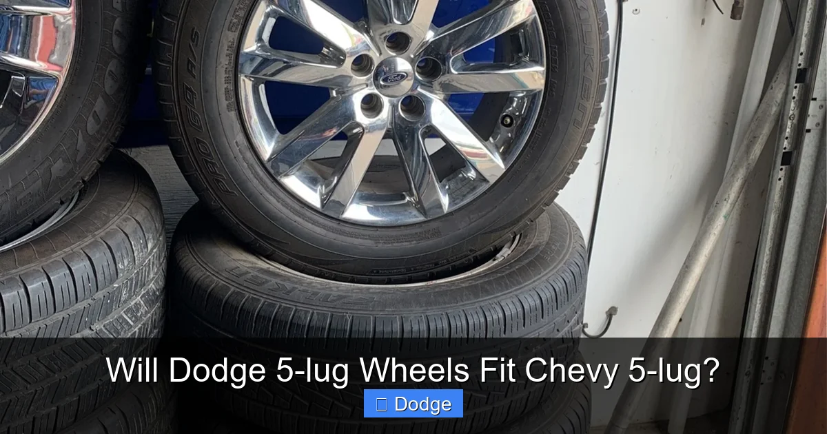 Will Dodge 5-lug Wheels Fit Chevy 5-lug?