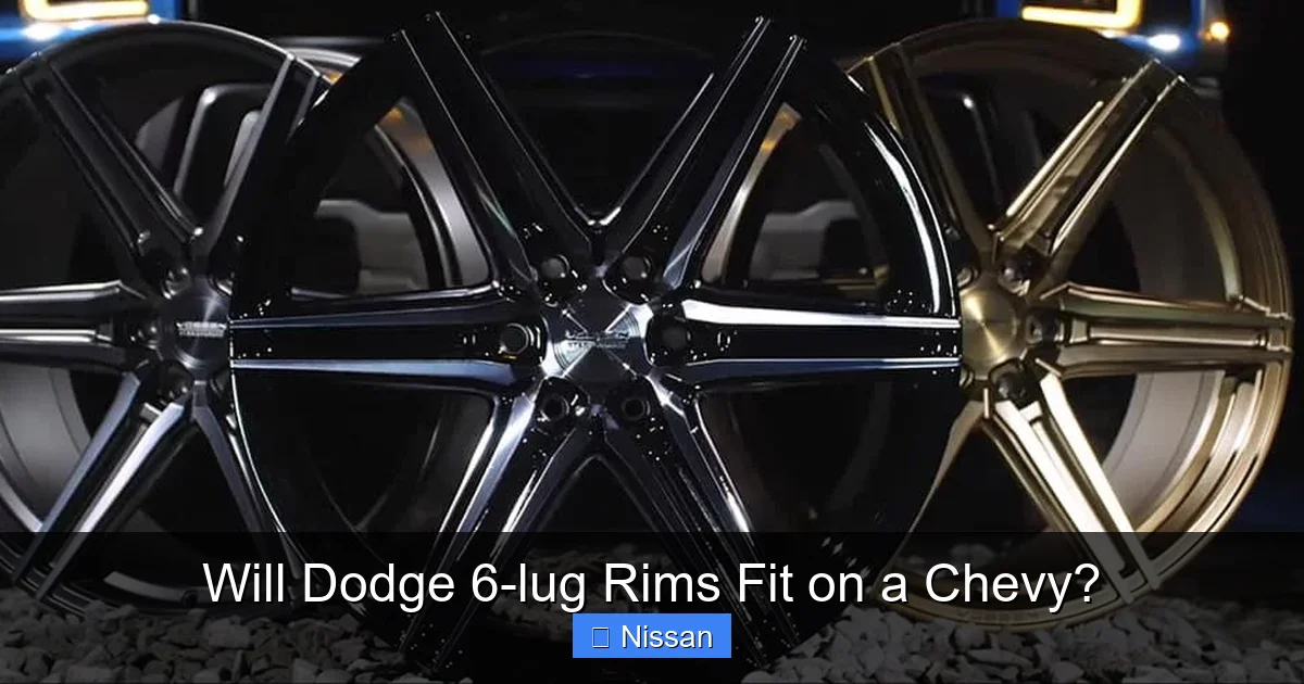 Will Dodge 6-lug Rims Fit on a Chevy?