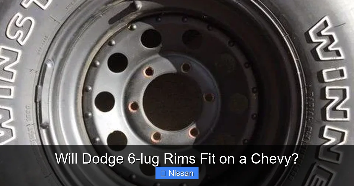 Will Dodge 6-lug Rims Fit on a Chevy?