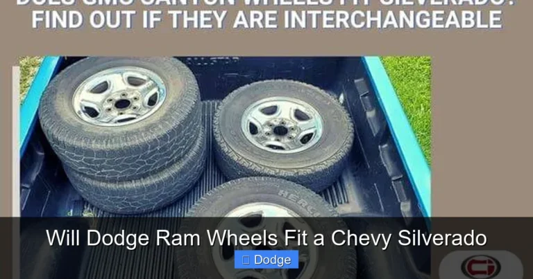 Will Dodge Ram Wheels Fit a Chevy Silverado