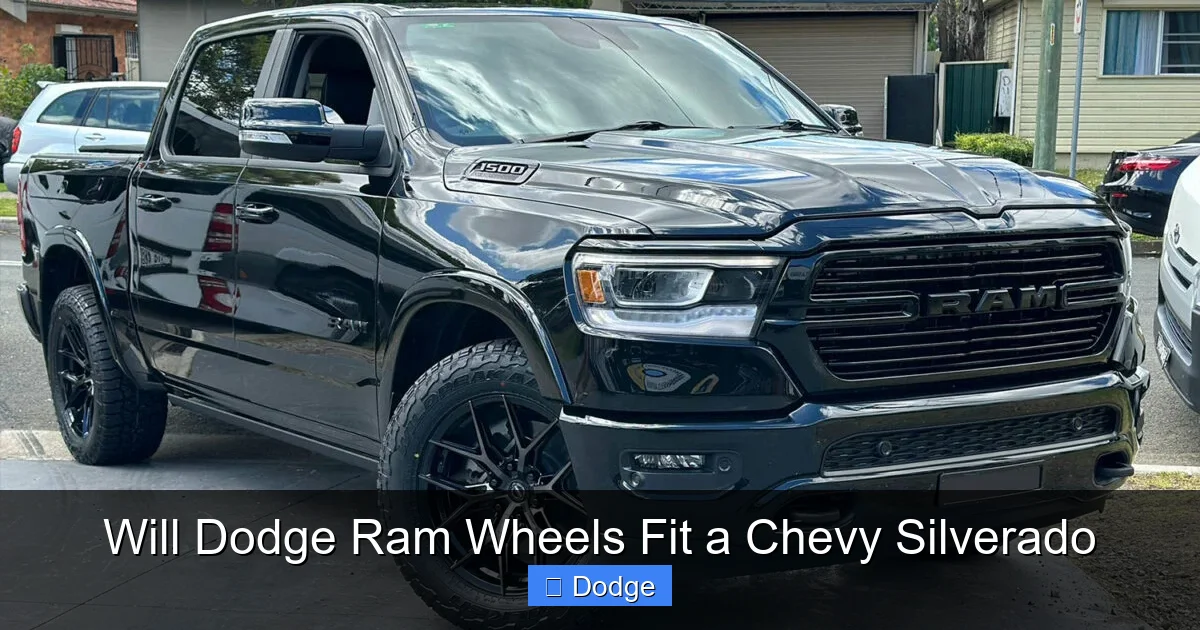 Will Dodge Ram Wheels Fit a Chevy Silverado