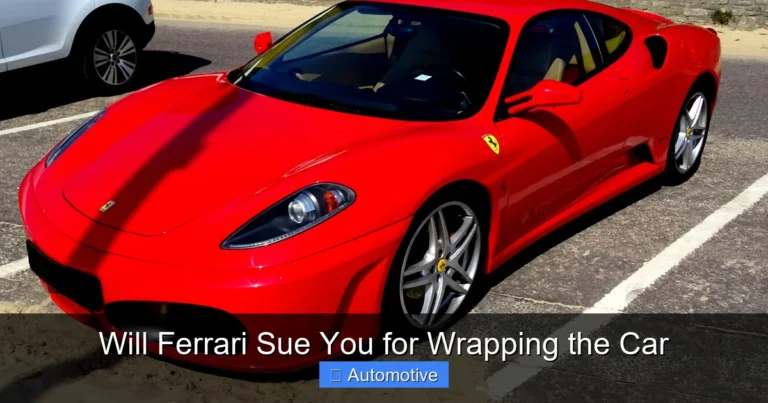 Will Ferrari Sue You for Wrapping the Car