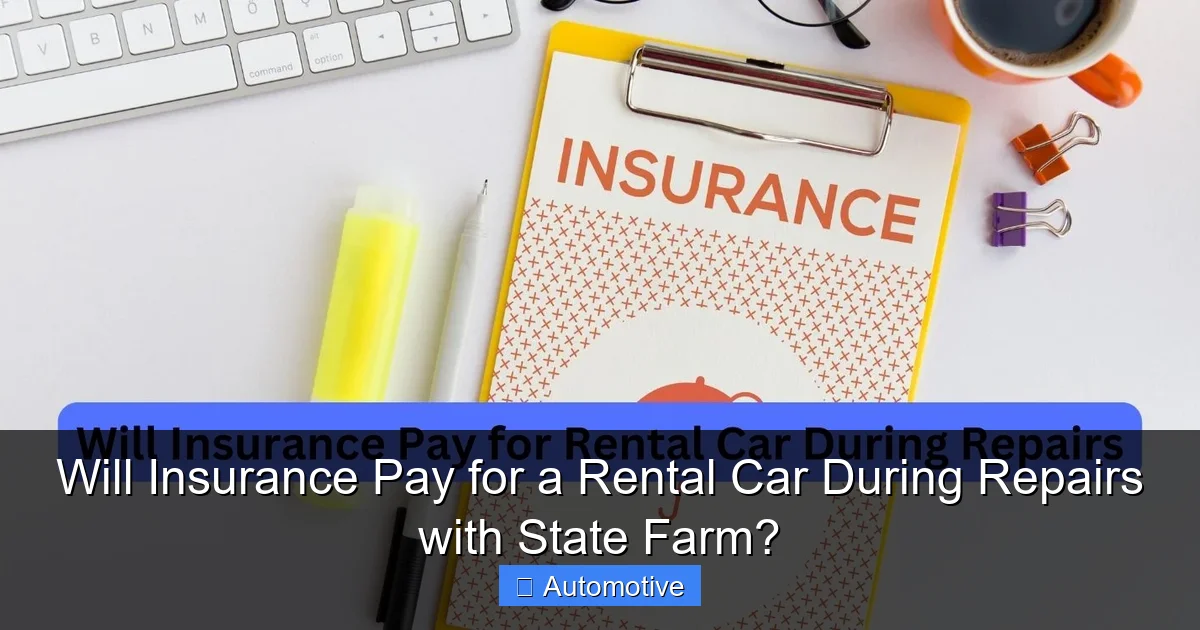 Will Insurance Pay for a Rental Car During Repairs with State Farm?