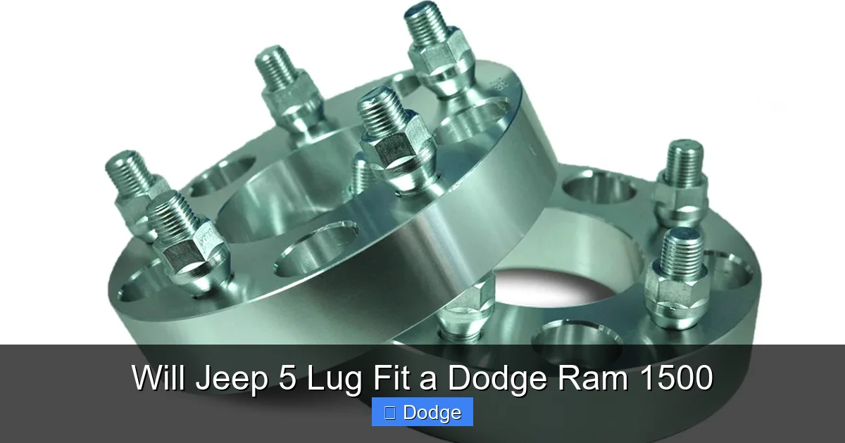 Will Jeep 5 Lug Fit a Dodge Ram 1500