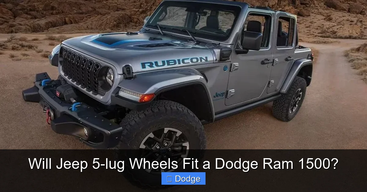 Will Jeep 5-lug Wheels Fit a Dodge Ram 1500?