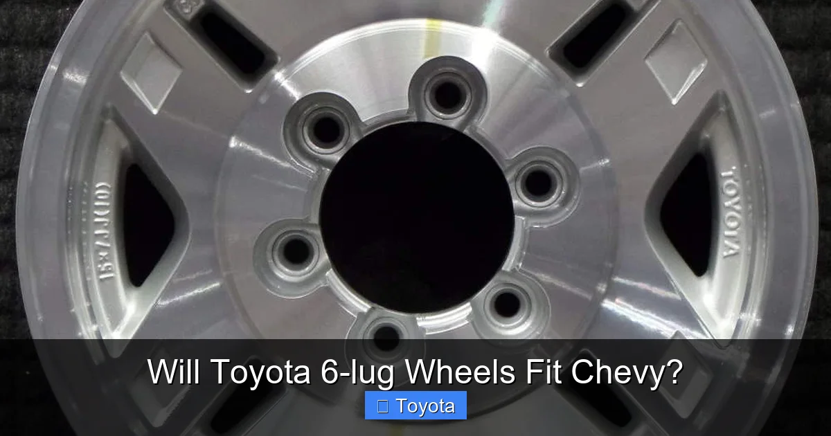 Will Toyota 6-lug Wheels Fit Chevy?