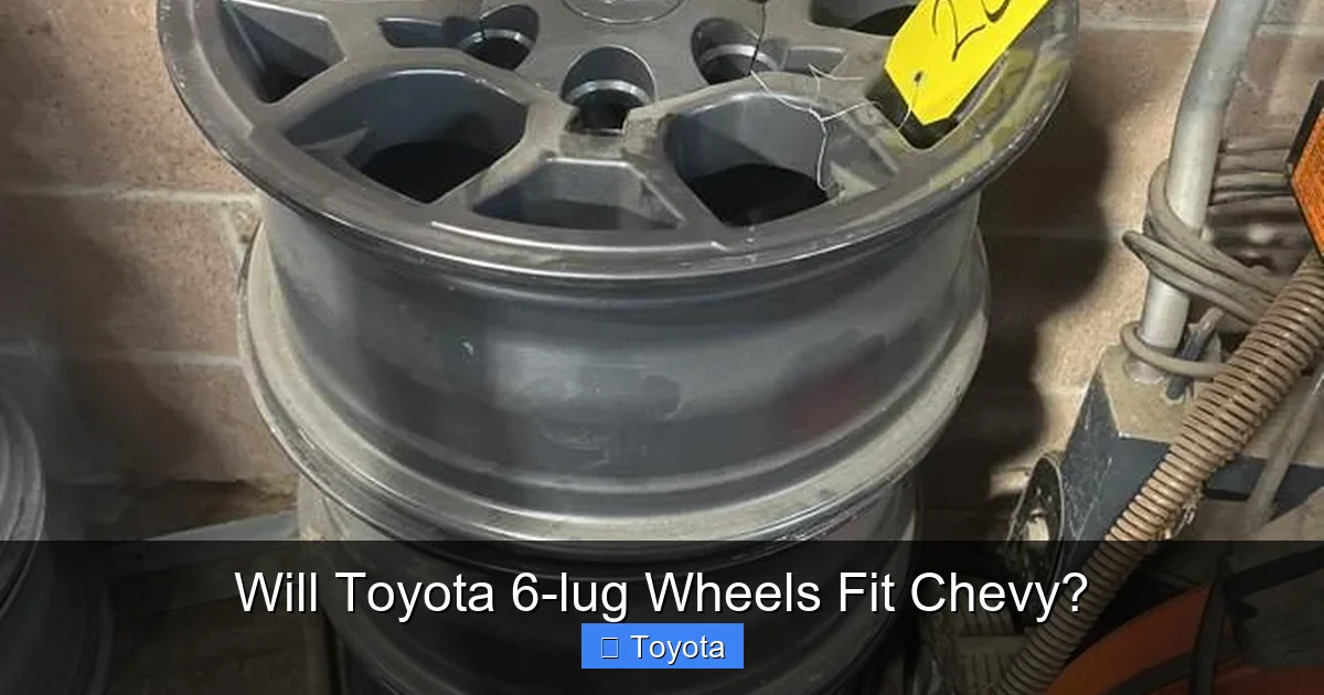 Will Toyota 6-lug Wheels Fit Chevy?