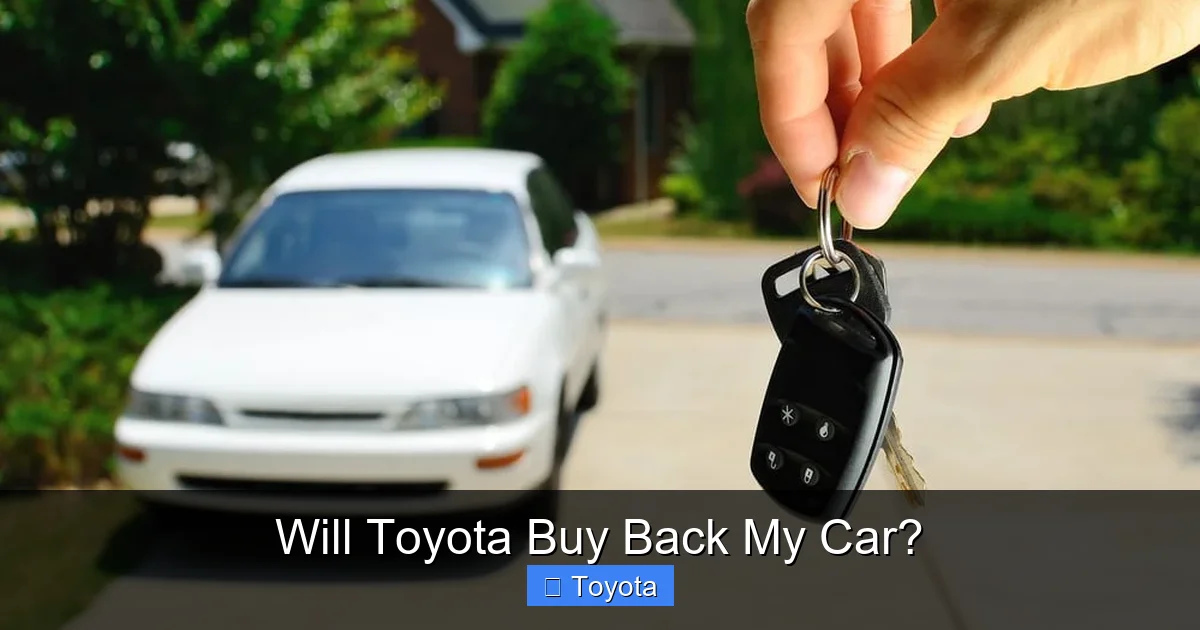 Will Toyota Buy Back My Car?