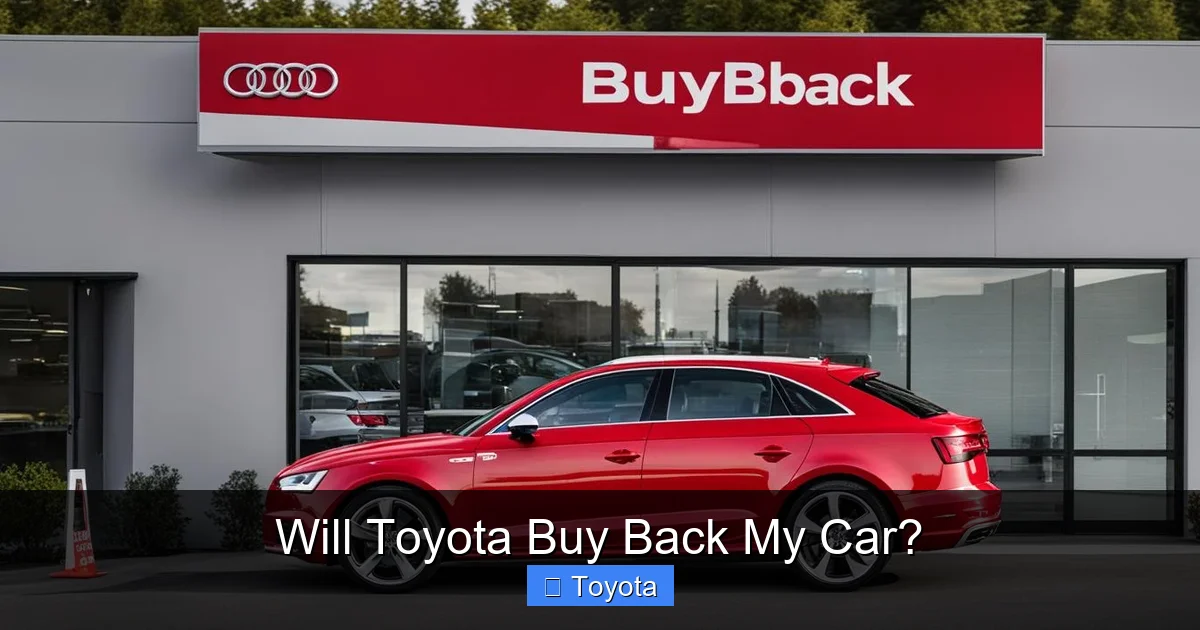 Will Toyota Buy Back My Car?
