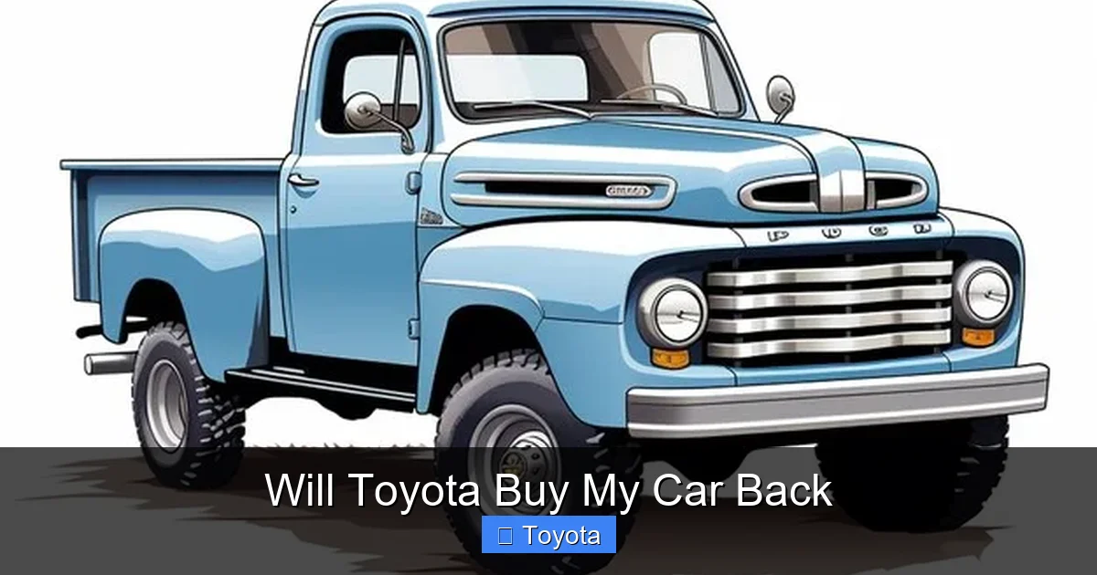 Will Toyota Buy My Car Back