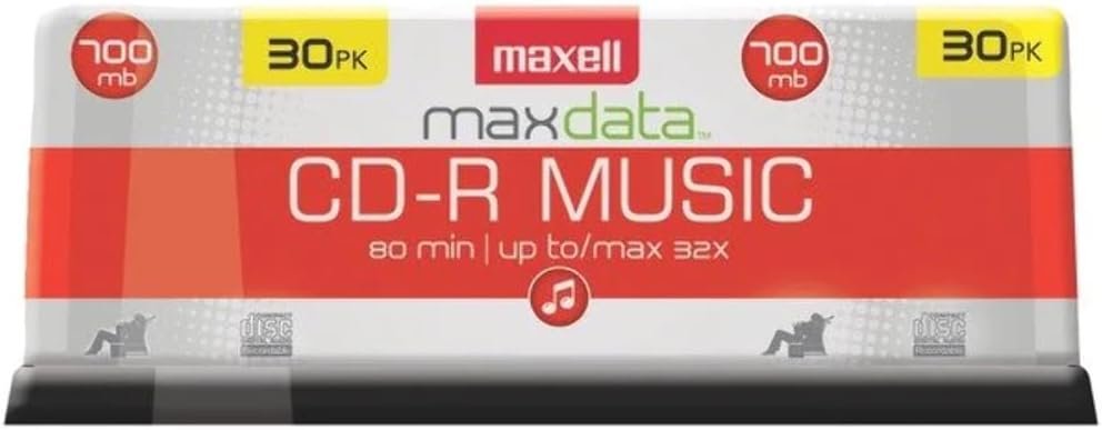 Maxell Premium Noise-Free Surface CD-R 700MB 32X 80 Minute Blank Discs