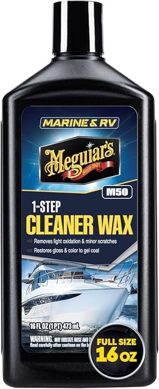 Meguiar's Marine/RV Once Step Cleaner Wax M5016 - Professional-Grade M
