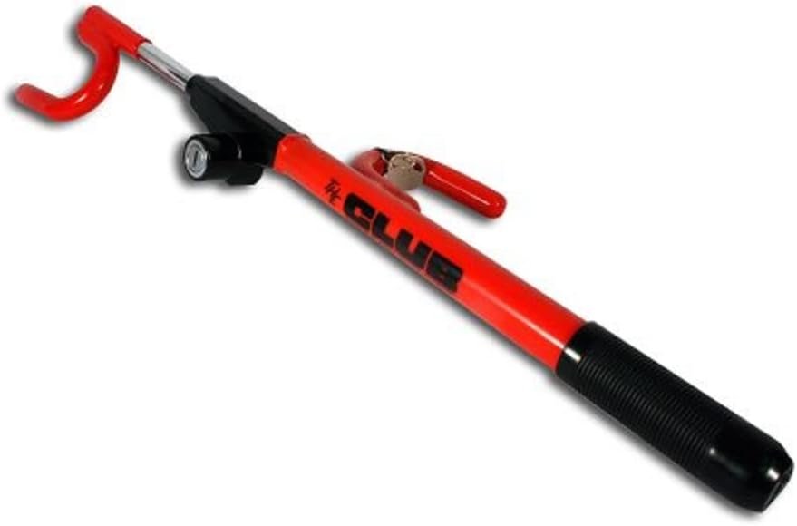 Winner International The Club 1000 Red Steering Wheel Lock for Enhance