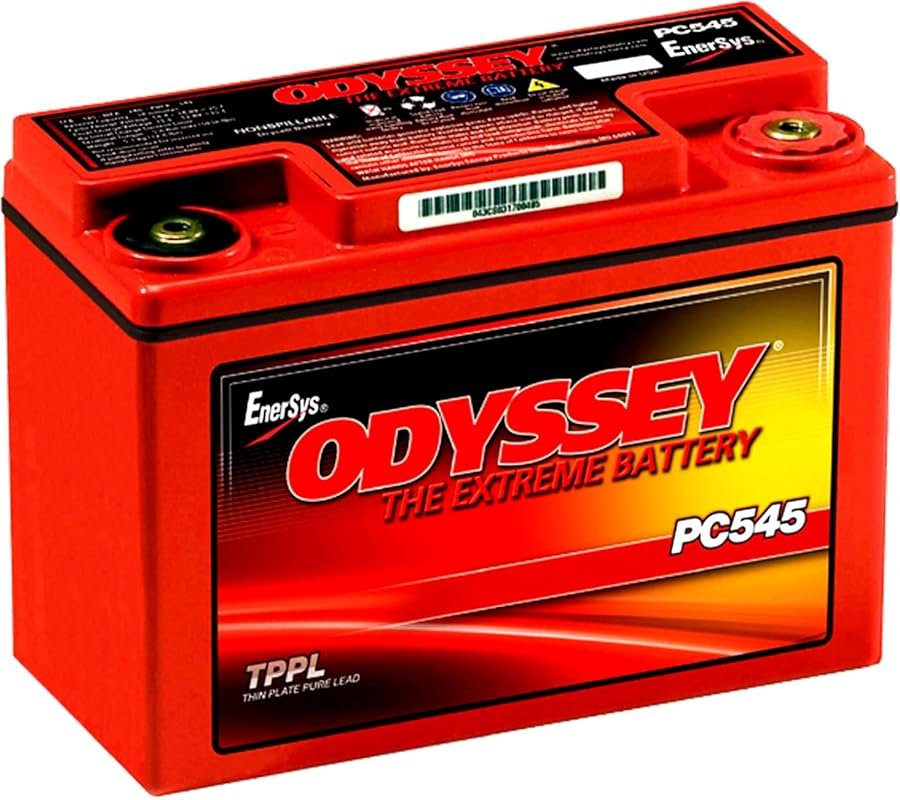 Odyssey Battery ODYSSEY PC545 Powersports Battery, Red Top
