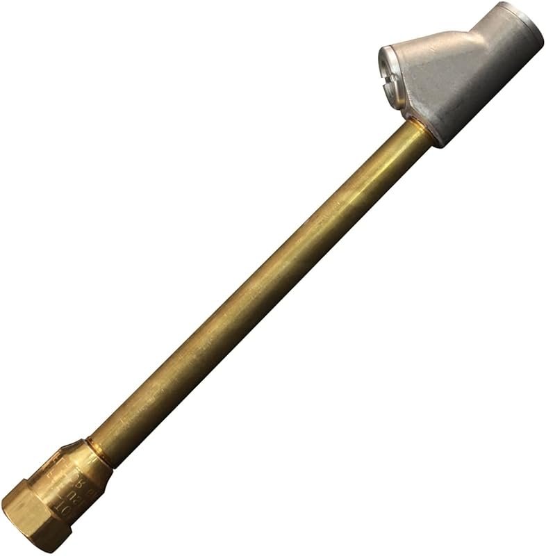 Straight Foot Dual Head Tire Pressure Gauge: 1/4" FNPT, 150 PSI for Tr
