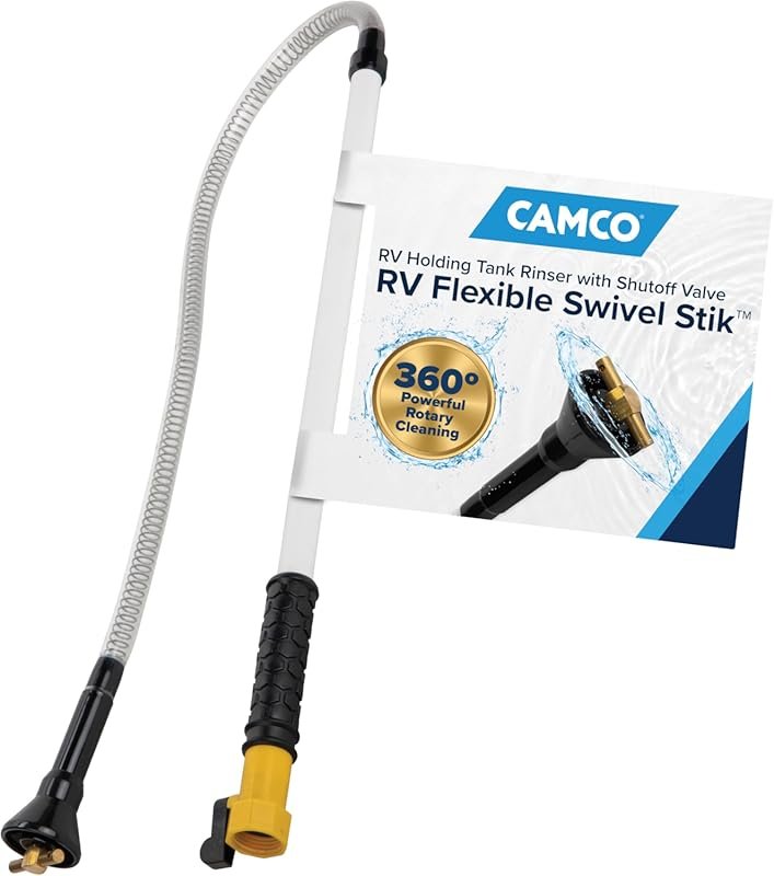Camco RV Holding Tank Swivel Stik Rinser with Rotary Cleaning Action a