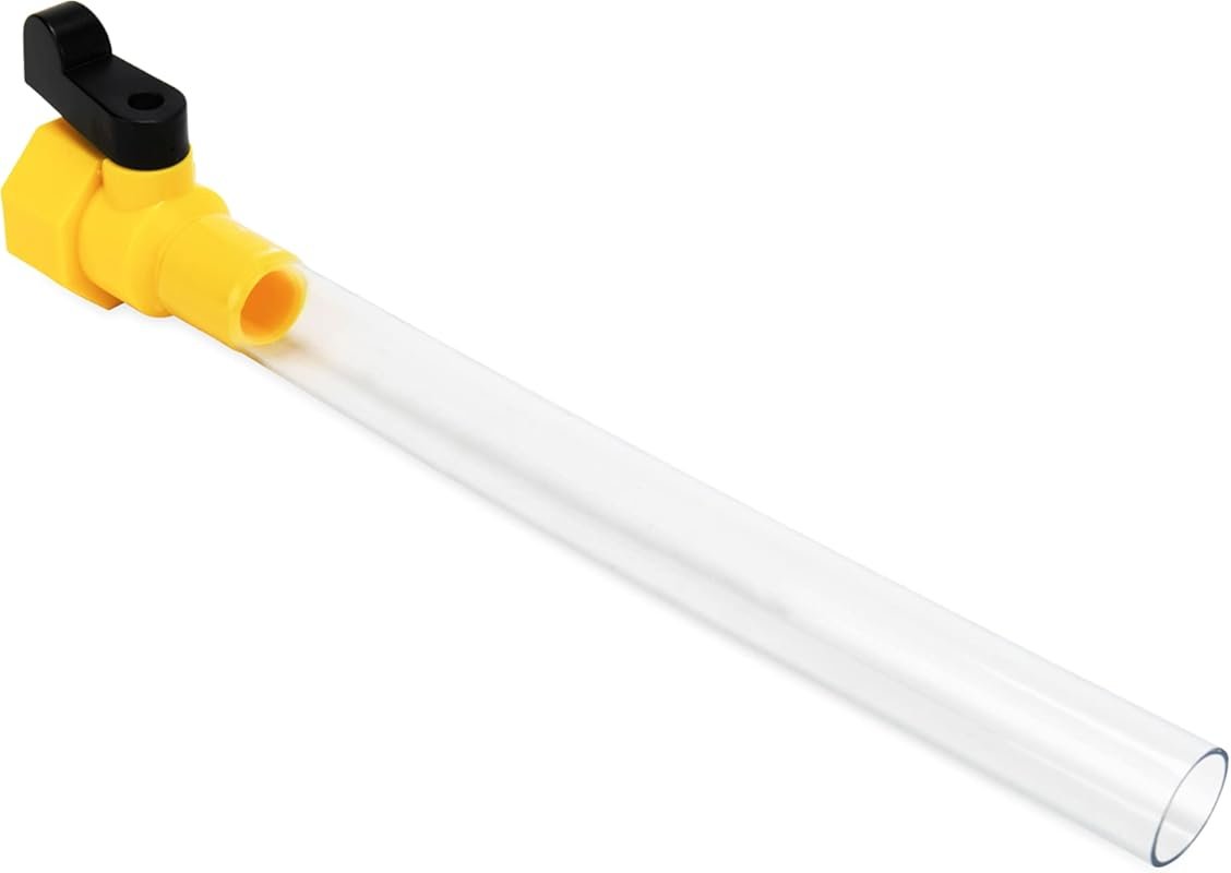 Camco RV Water Tank Filler with Shutoff Valve – Prevents Backflow, 5/8