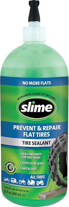 Slime Flat Tire Sealant for ATV and Off-Highway Tubeless Tires Non-Tox