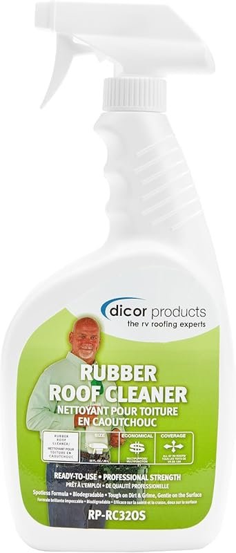 Dicor RP-RC320S Deep Cleaning Rubber RV Roof Cleanser Spray – White, 3