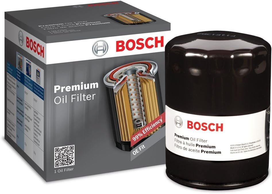 Bosch 3300 Premium Oil Filter with FILTECH Technology for Select Nissa