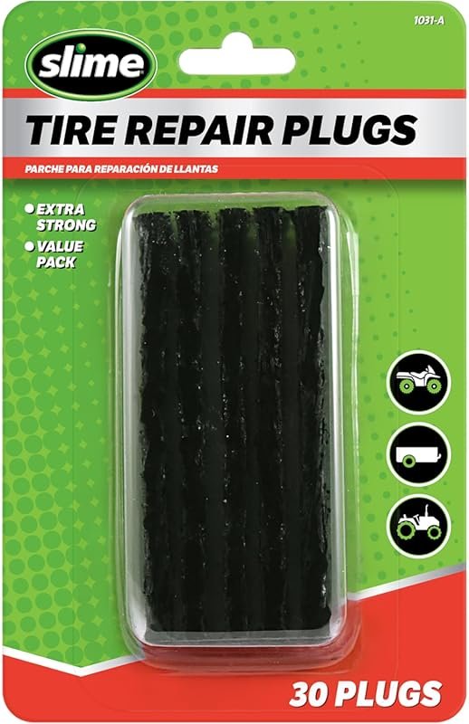 Slime Heavy Duty Tire Repair Plug Pack for ATV Off-Road Tubeless Tires