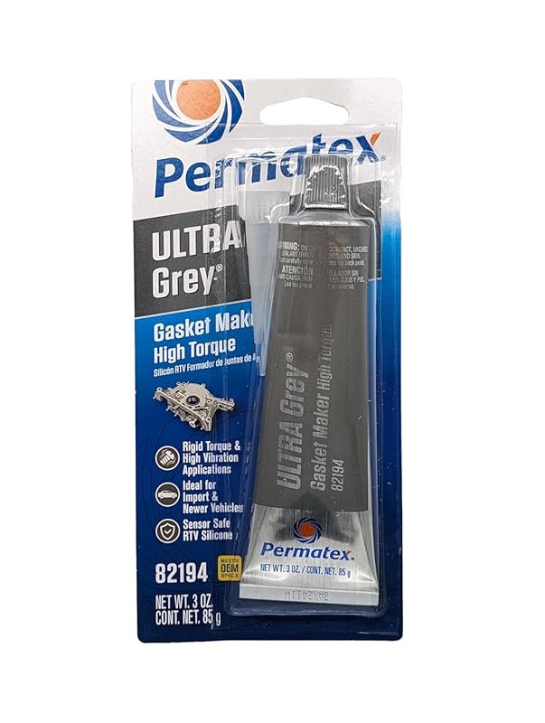 Permatex 82194 Ultra Grey Rigid High-Torque RTV Silicone Gasket Maker,