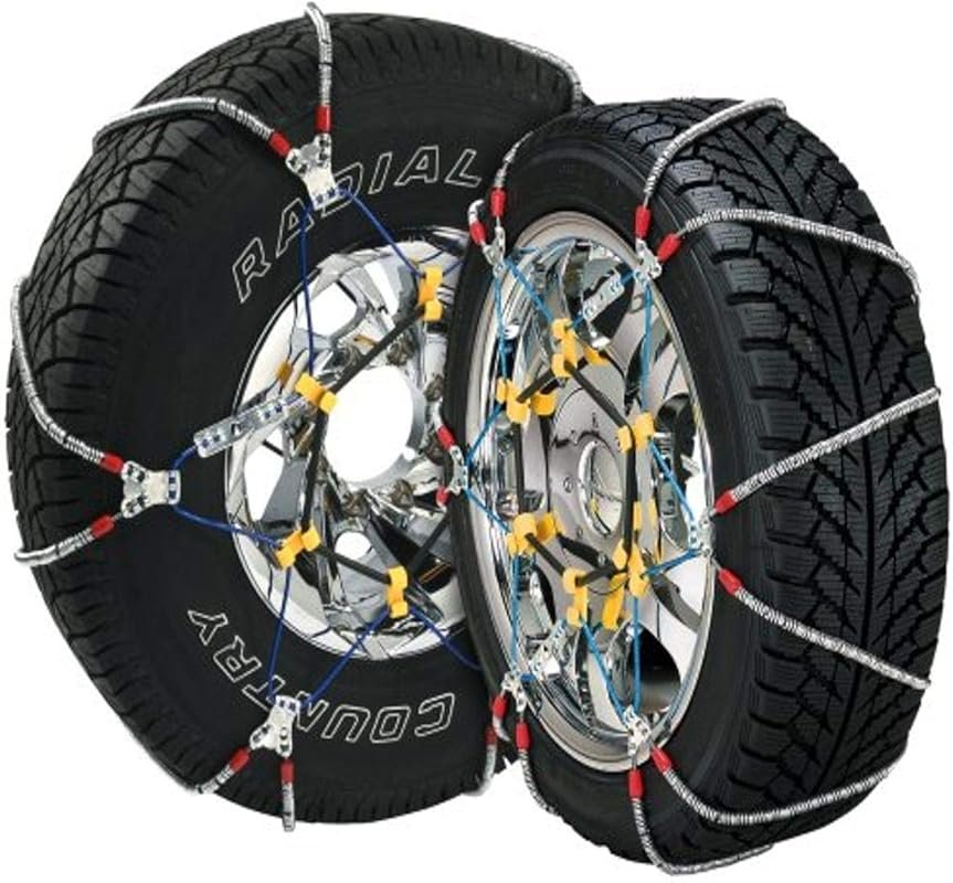SCC Super Z6 Cable Snow Chains for Toyota Tundra and Other Vehicles, S