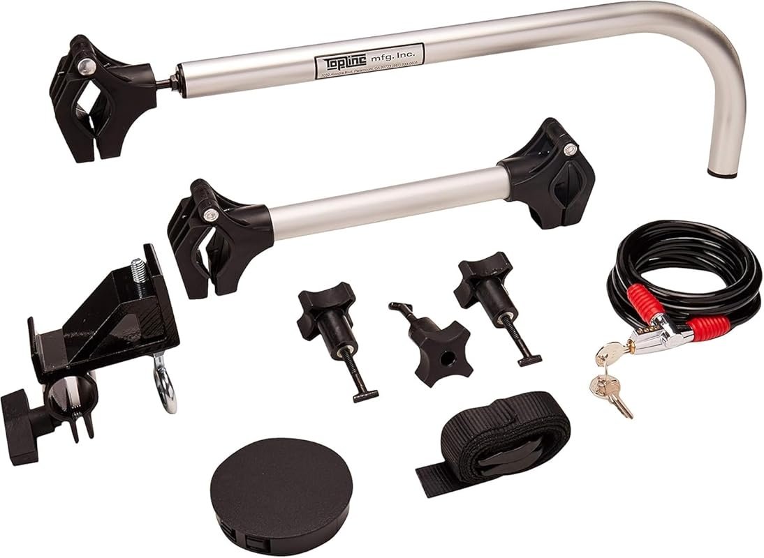 Topline Heavy Duty Premium Uni-Grip Truck Bed Bike E-Bike Rack