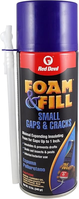 Red Devil 0913 Spray Foam for Small Leaks in Pipes, 12 oz Off-White Po