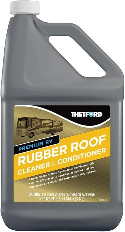 Premium RV Rubber Roof Cleaner & Conditioner - Non-Toxic - Non-Abrasiv