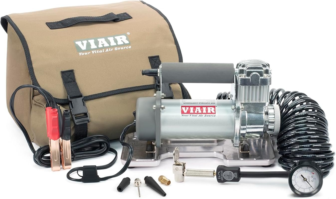 VIAIR 400P Portable Air Compressor Kit for Truck and SUV Tires Up to 3
