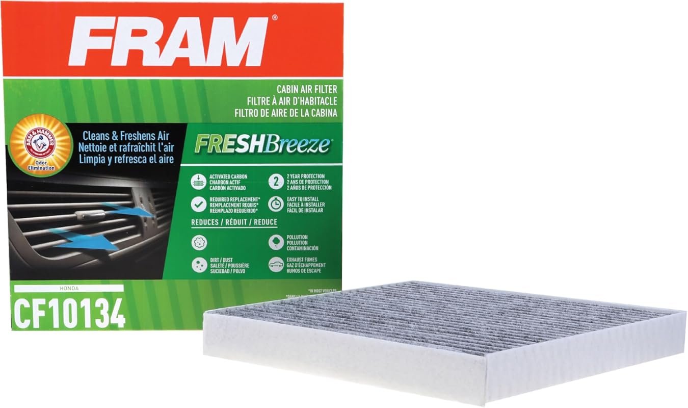 FRAM Fresh Breeze Cabin Air Filter with Baking Soda for Honda Vehicles