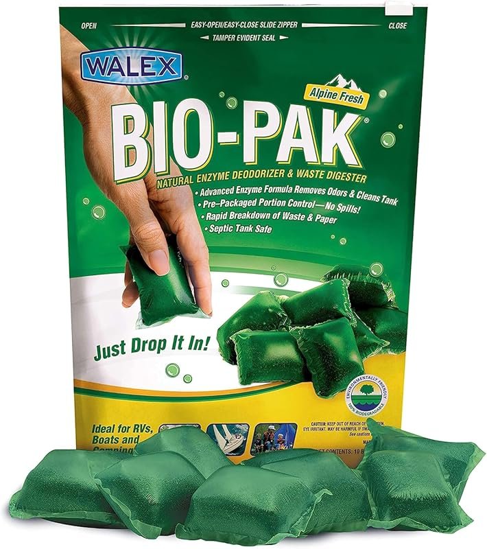 Walex Bio-Pak Black Holding Tank Deodorizer and Waste Digester Drop-In
