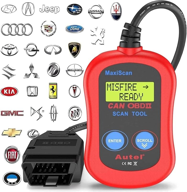 Autel MS300 OBD2 Scanner to Read, Erase Fault Codes, and Check Engine