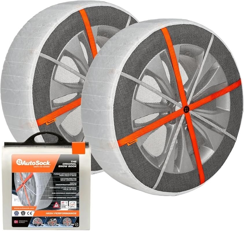 AutoSock for Passenger Vehicles HP697, Snow Socks for Tires, Pack of 2