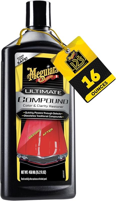 Meguiar’s Ultimate Compound for Paint Correction Removing Swirls & Res