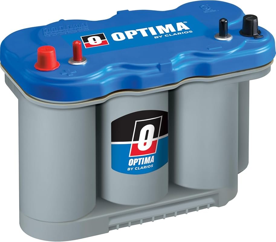 OPTIMA D27M BlueTop Dual Purpose AGM Battery for Boat and RV with 800