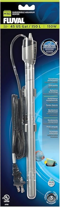 Fluval M 150W Submersible Aquarium Heater with Mirror Technology for T