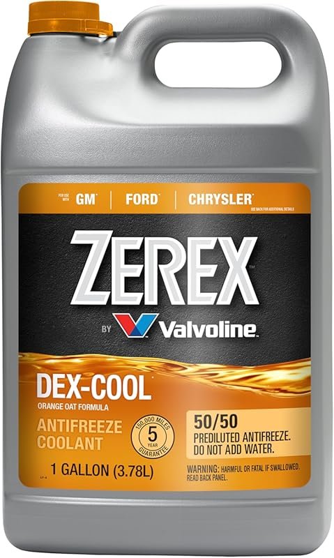 Zerex Dex-Cool 50/50 Ready-to-Use Antifreeze Coolant 1 Gallon