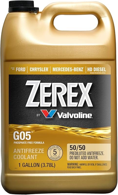 Zerex G05 Phosphate Free 50/50 Ready to Use Antifreeze Coolant 1 Gallo