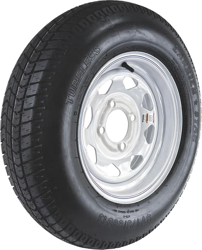 4-Hole Hi-Speed Trailer Tire Assembly ST175/80D