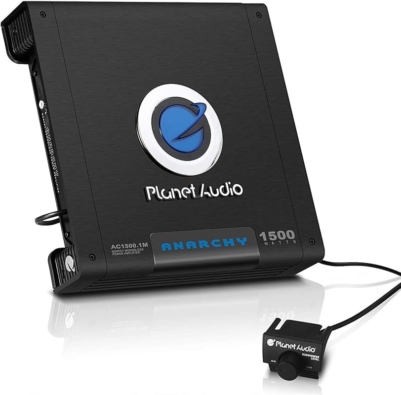 Planet Audio AC1500.1M Monoblock Amplifier with 1500W Max Power and Re