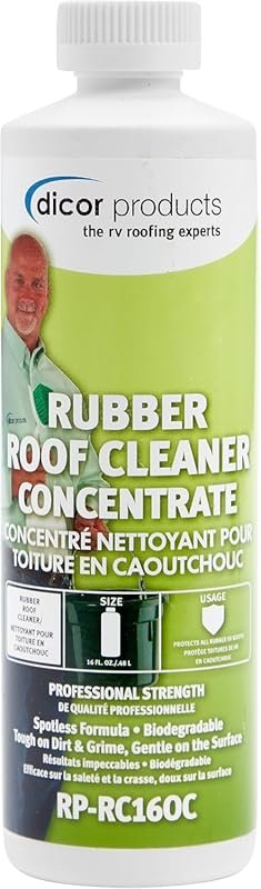 Dicor RP-RC160C Rubber Roof Concentrate – Deep Cleaning for RV Roofs, 