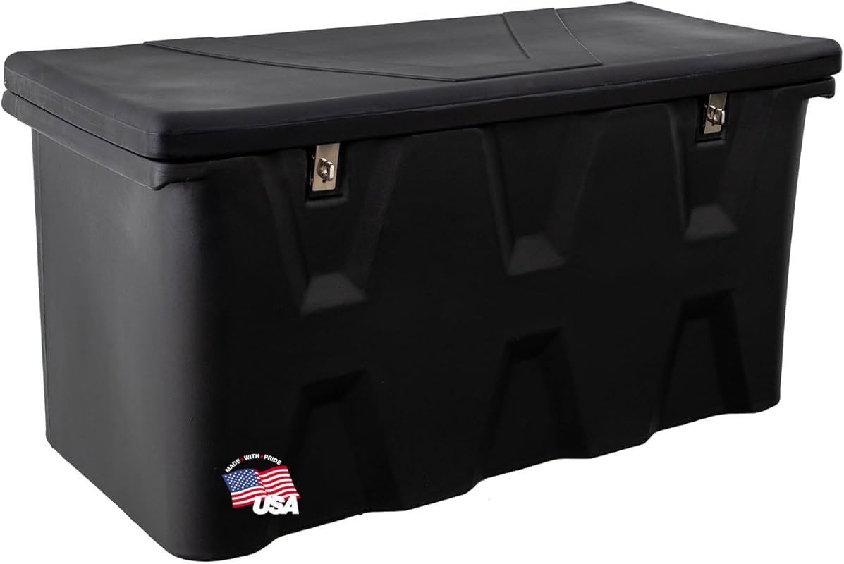 Buyers Products All-Purpose Black Poly Storage Chest with Lock for Tru
